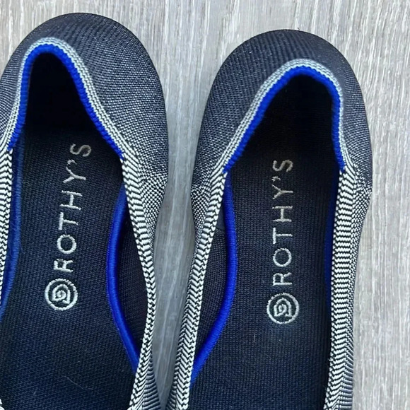 Rothy's ound Toe Birdseye Ballet Flats - Picture 3 of 9